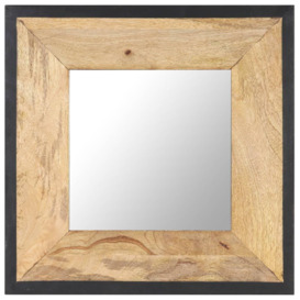 Mirror 50x50 cm Solid Mango Wood