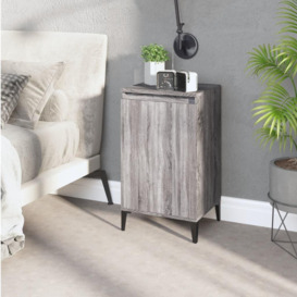 Bedside Cabinet Grey Sonoma 40x35x70 cm Engineered Wood