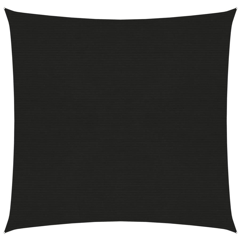 Sunshade Sail 160 g/m² Black 2x2 m HDPE - image 1