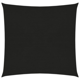 Sunshade Sail 160 g/mÂ² Black 2x2 m HDPE - thumbnail 1