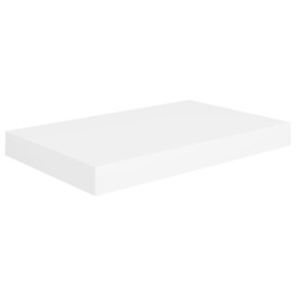 Floating Wall Shelf White 40x23x3.8 cm MDF - thumbnail 2