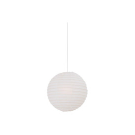 Rice Paper 35cm Globe Pendant Ceiling Light White