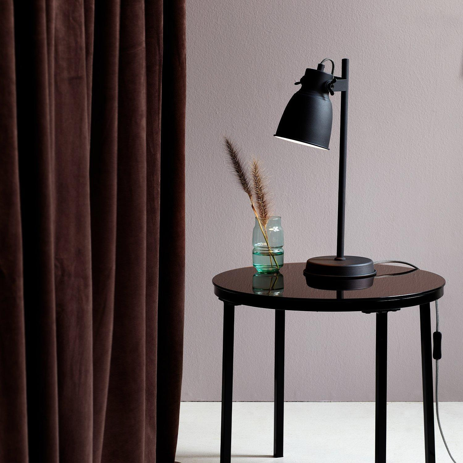 Nordlux Adrian Indoor Living Dining Metal Table Lamp in Anthracite (Diam) 12.5cm - image 1