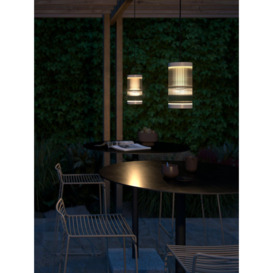 Coupar Outdoor Patio Terrace Garden Pendant Light in Sand (Diam) 13cm - thumbnail 1