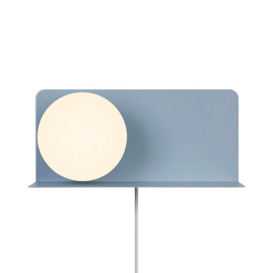 Lilibeth Indoor Shelf Wall Light in Blue (Height) 16cm - thumbnail 3