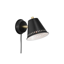 Pine Dome Wall Lamp Black GU10