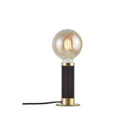 Galloway Contemporary Table Lamp Black Brass E27