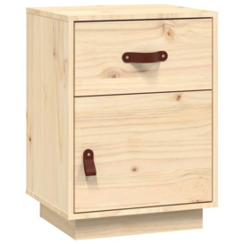 Bedside Cabinet 40x34x55 cm Solid Wood Pine - thumbnail 2