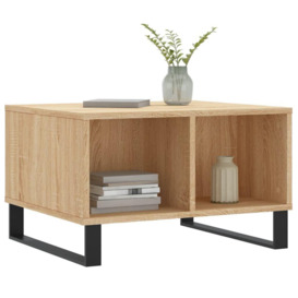 Coffee Table Sonoma Oak 60x50x36.5 cm Engineered Wood - thumbnail 3