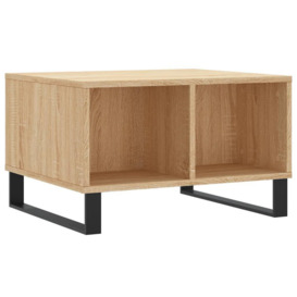 Coffee Table Sonoma Oak 60x50x36.5 cm Engineered Wood - thumbnail 2