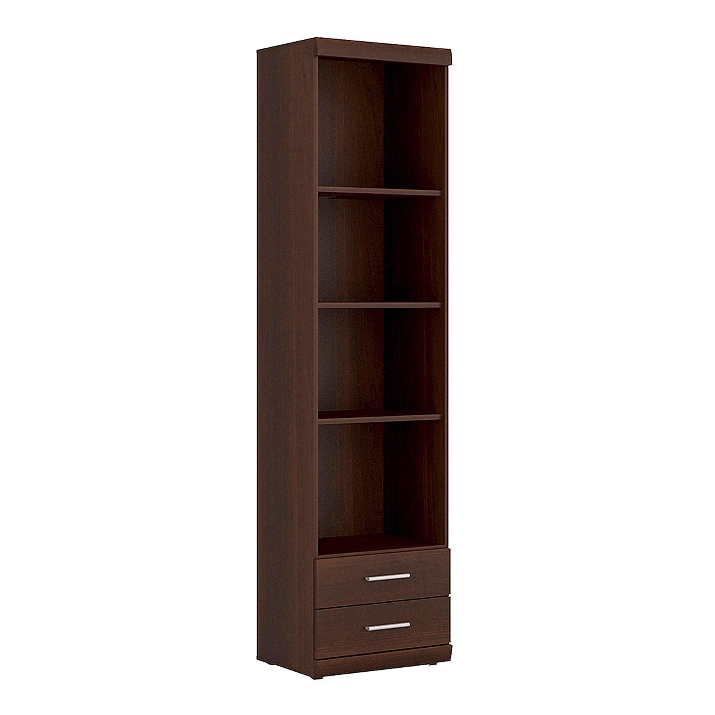 Imperial Tall 2 Drawer Narrow Cabinet with Open Shelving - image 1