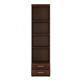 Imperial Tall 2 Drawer Narrow Cabinet with Open Shelving - thumbnail 2