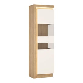 Lyon Tall Narrow Display Cabinet (RHD) - thumbnail 2