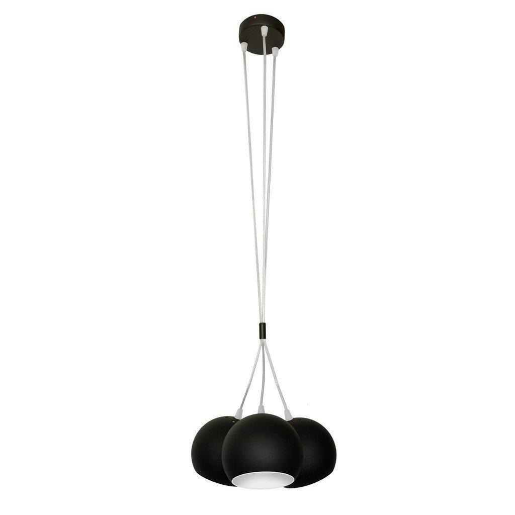 Marion Dome Pendant Ceiling Light Black White 30cm