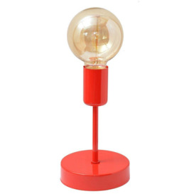 Tube Table Lamp Red 12cm