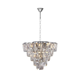 Chelsea Chandelier 50cm Crystal And Chrome Centrepiece - thumbnail 3
