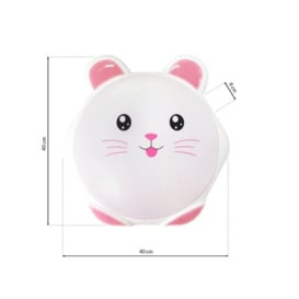 Sweet LED Childrens Wall Or Ceiling Lamp In Pink Safe Comforting - thumbnail 3