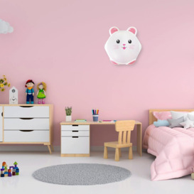 Sweet LED Childrens Wall Or Ceiling Lamp In Pink Safe Comforting - thumbnail 2