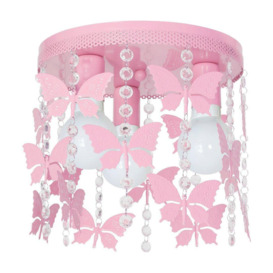 Angelica Baby Pink Ceiling Lamp Hand Made