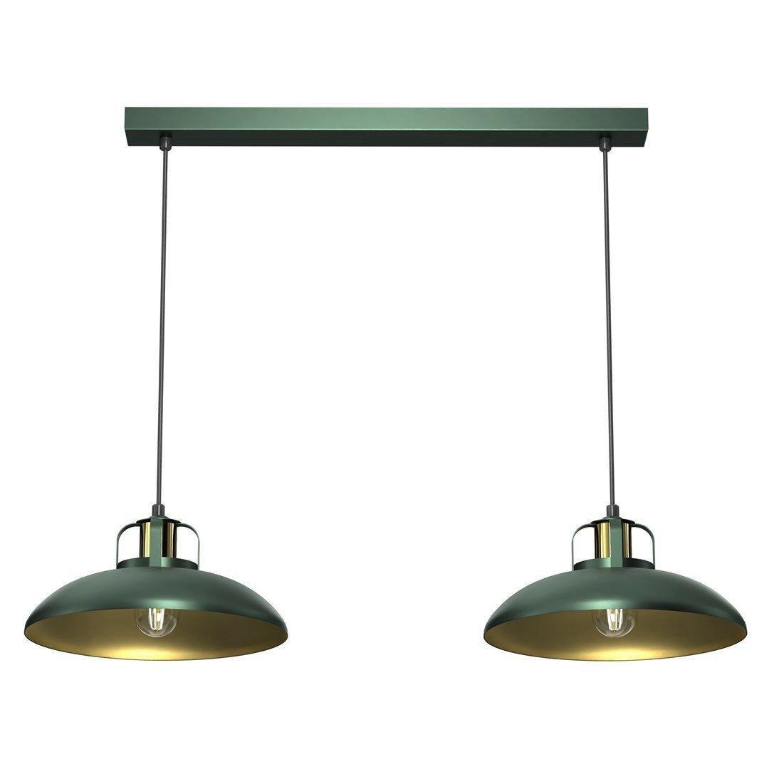 Felix Designer Pendant Lamp Hand Made Green And Gold - image 1