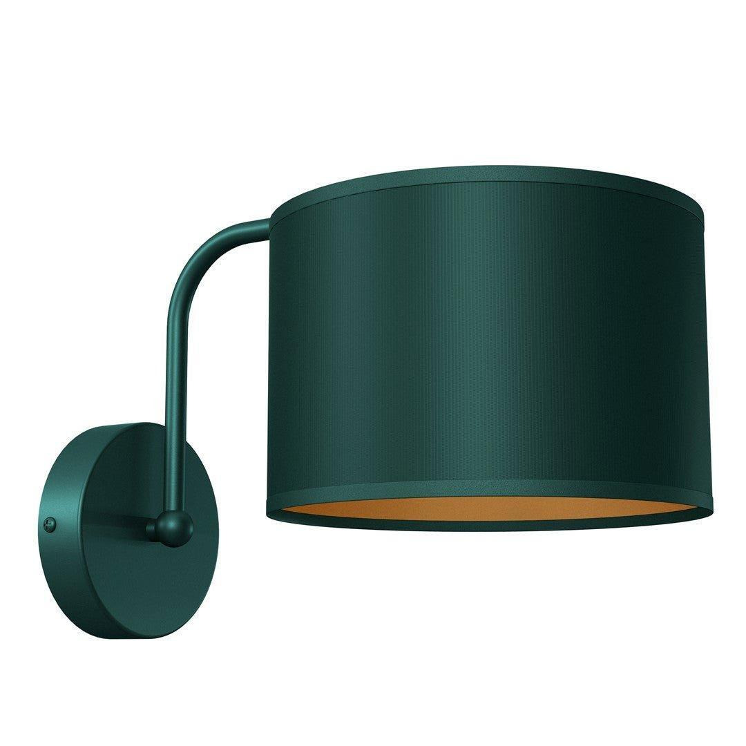 Verde Hand Made Designer Wall Lamp Rich Green Finish Gold Accents - image 1