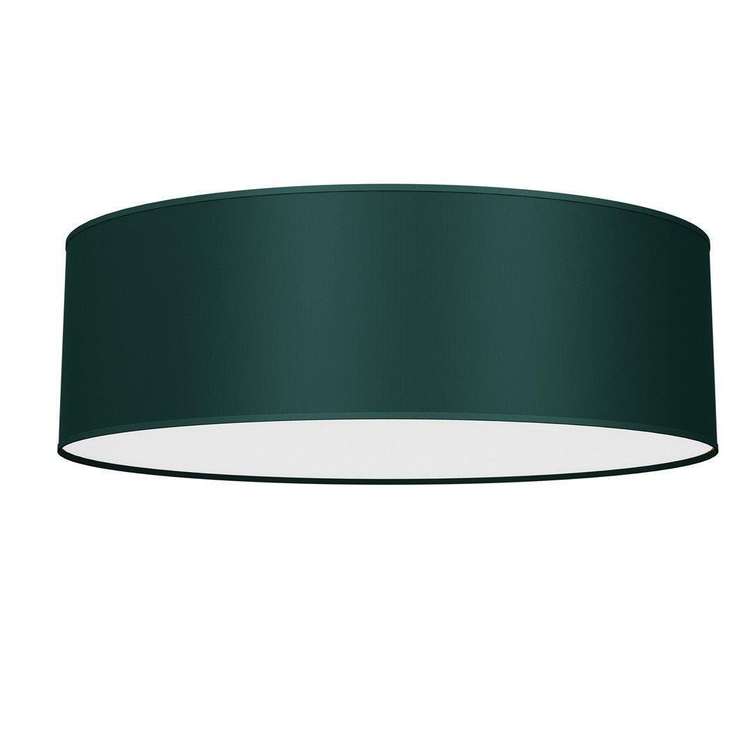 Verde Ceiling Lamp 50cm Hand Made Scandi Style Rich Green Fabric - image 1