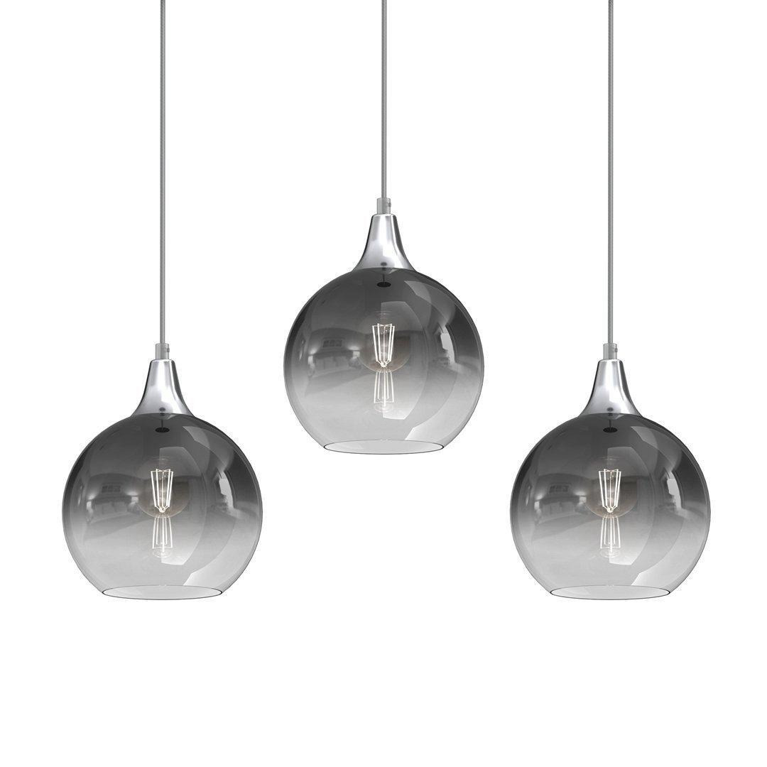 Monte Hand Made Designer Pendant Lamp Smoked Glass Shades - image 1