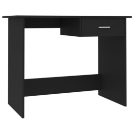 Desk Black 100x50x76 cm Engineered Wood - thumbnail 2
