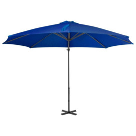 Cantilever Umbrella with Aluminium Pole Azure Blue 300 cm - thumbnail 2