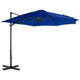 Cantilever Umbrella with Aluminium Pole Azure Blue 300 cm