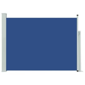 Patio Retractable Side Awning 117x500 cm Blue - thumbnail 2