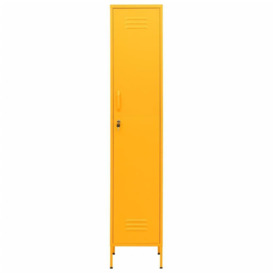 Locker Cabinet Mustard Yellow 35x46x180 cm Steel - thumbnail 3