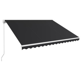 Manual Retractable Awning 400x300 cm Anthracite - thumbnail 2