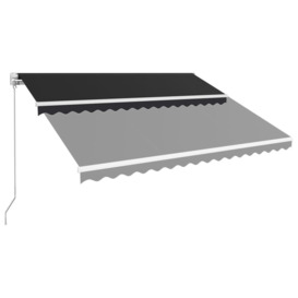 Manual Retractable Awning 400x300 cm Anthracite - thumbnail 3