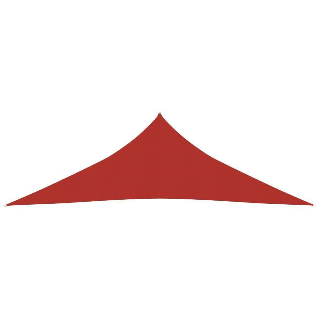 Sunshade Sail 160 g/m² Red 4x4x5.8 m HDPE - image 1