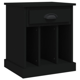 Bedside Cabinet Black 43x36x50 cm - thumbnail 2
