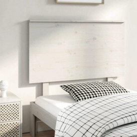 Bed Headboard White 94x6x82.5 cm Solid Wood Pine