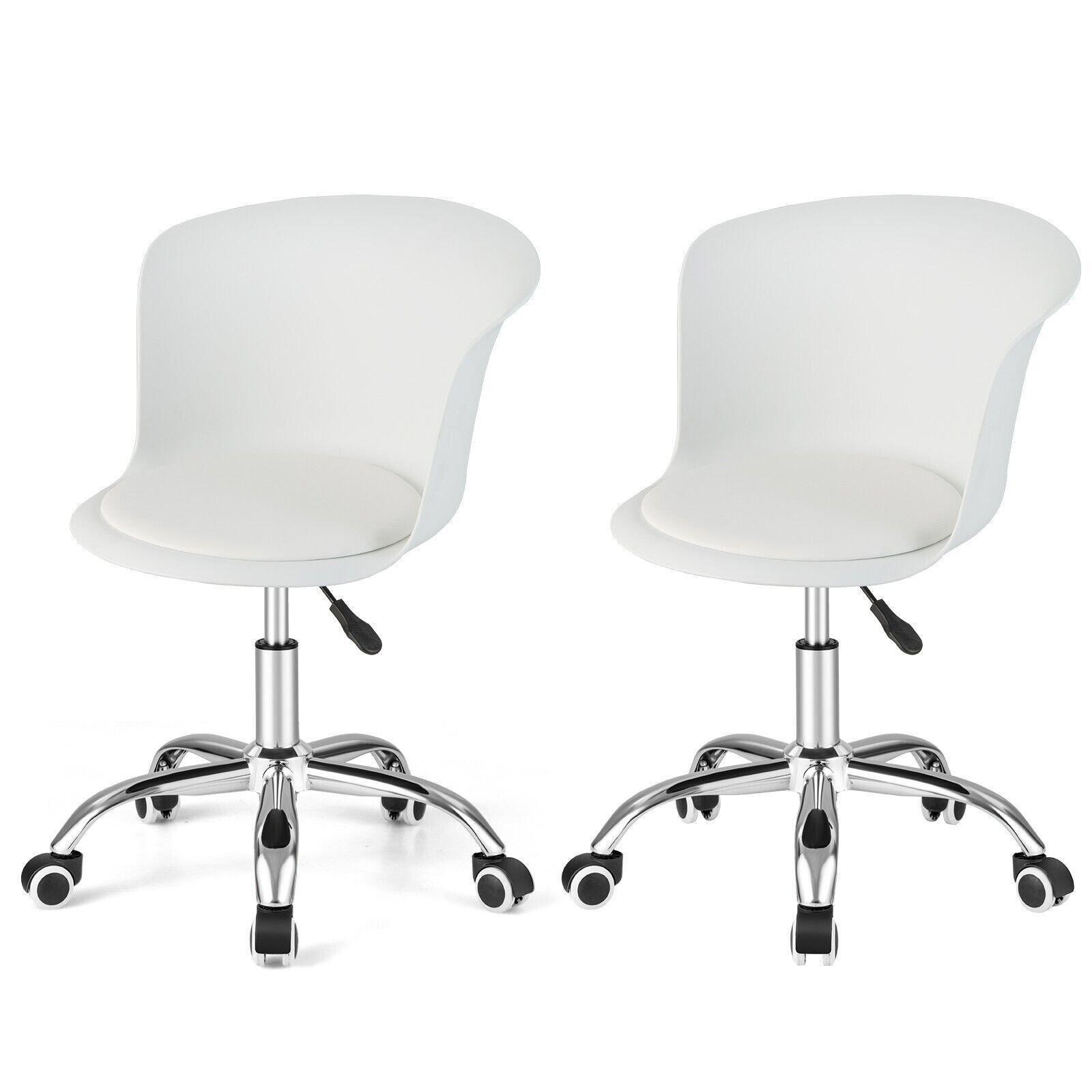 Set of 2 Office Chair Height Adjustable Swivel Task Chair Ergonomic Desk Chair - image 1