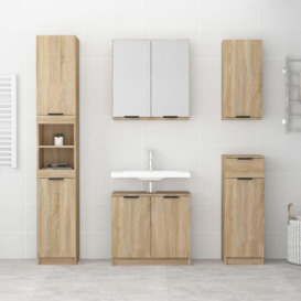 Bathroom Mirror Cabinet Sonoma Oak 64x20x67 cm - thumbnail 3