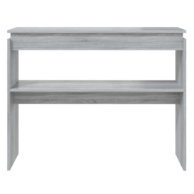 Console Table Grey Sonoma 102x30x80 cm Engineered Wood - thumbnail 3