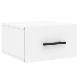 Wall-mounted Bedside Cabinet White 35x35x20 cm - thumbnail 2