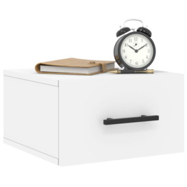 Wall-mounted Bedside Cabinet White 35x35x20 cm - thumbnail 3