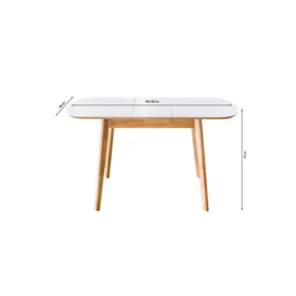 Abbey - Extending Indoor Dining Table - 106-136cm - thumbnail 3