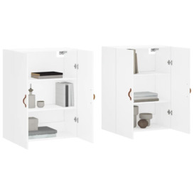 Wall Mounted Cabinets 2 pcs White 69.5x34x90 cm - thumbnail 3