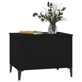 Coffee Table Black 60x44.5x45 cm Engineered Wood - thumbnail 3
