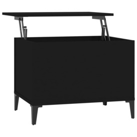 Coffee Table Black 60x44.5x45 cm Engineered Wood - thumbnail 2