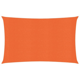 Sunshade Sail 160 g/m² Orange 2x4.5 m HDPE