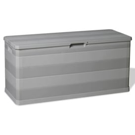 Garden Storage Box Grey 117x45x56 cm - thumbnail 1