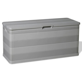 Garden Storage Box Grey 117x45x56 cm