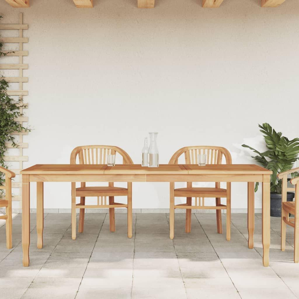 Garden Dining Table 200x90x75 cm Solid Wood Teak - image 1